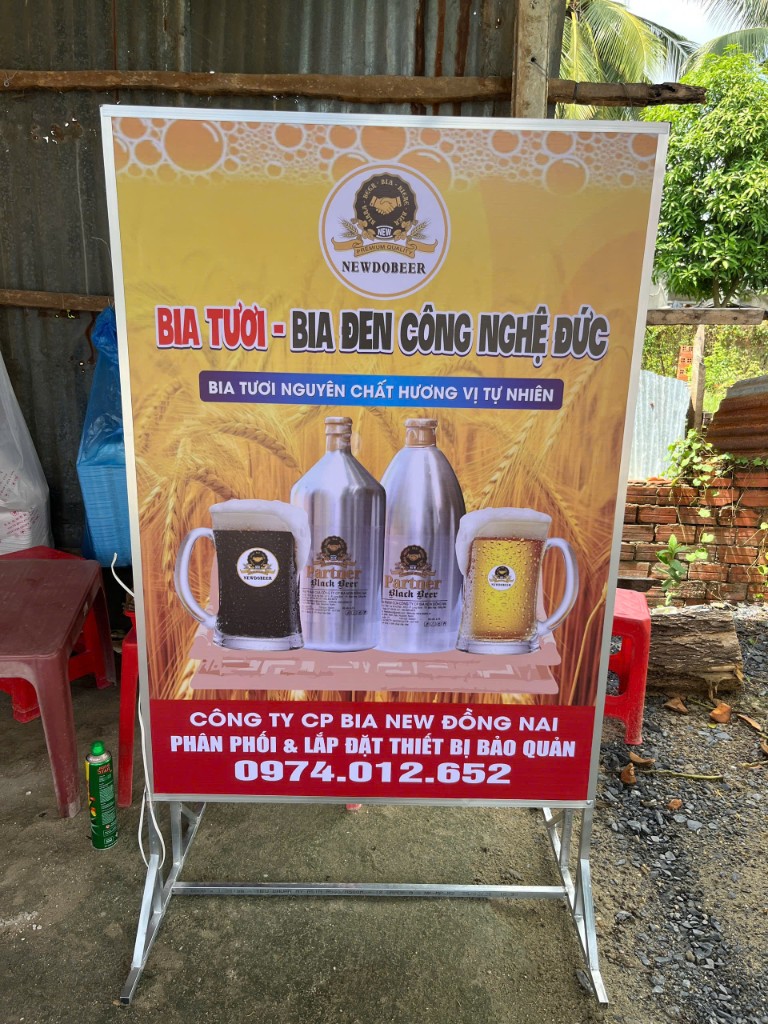 Banner NEWDOBEER bia tươi bia đen công nghệ Đức